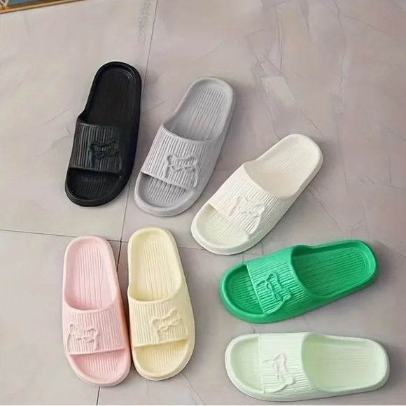 Women's Cute Beat With Sunglasses Slides - Picture 4 of 4